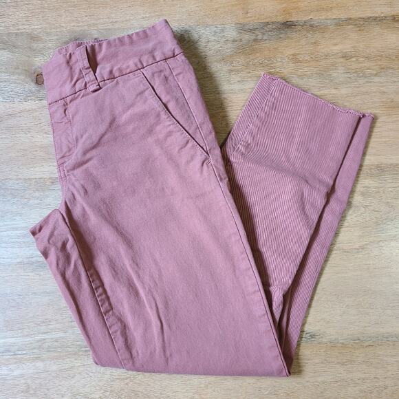 J Crew Andie Raw Hem Pants Skinny Size 00 24 - Picture 1 of 13